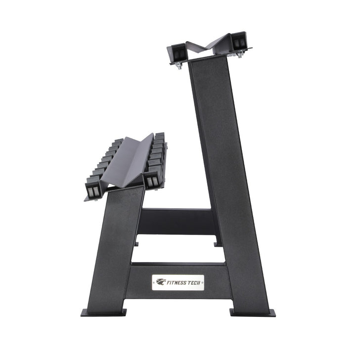 Soporte de mancuernas profesional de 8 Pares - Lateral 2