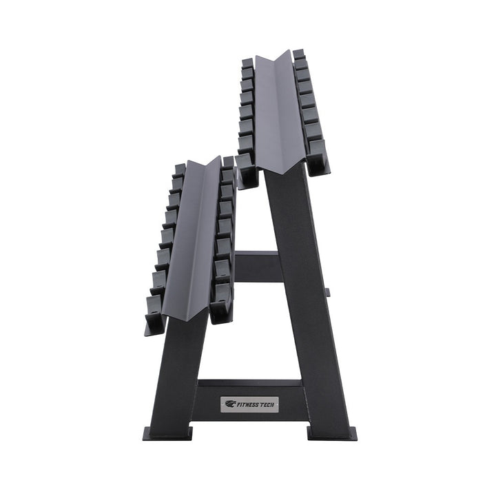 Soporte de mancuernas profesional de 8 Pares - Lateral 1