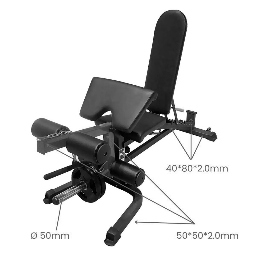 Banco ajustable con extensión de pierna