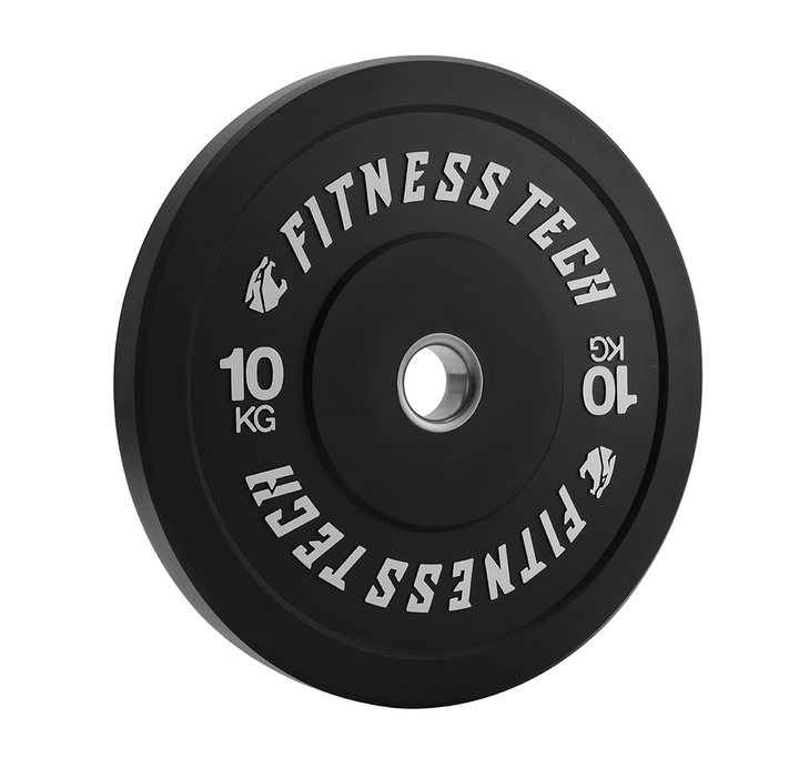 Set 150kg Black Bumper Plate Alta Resistencia