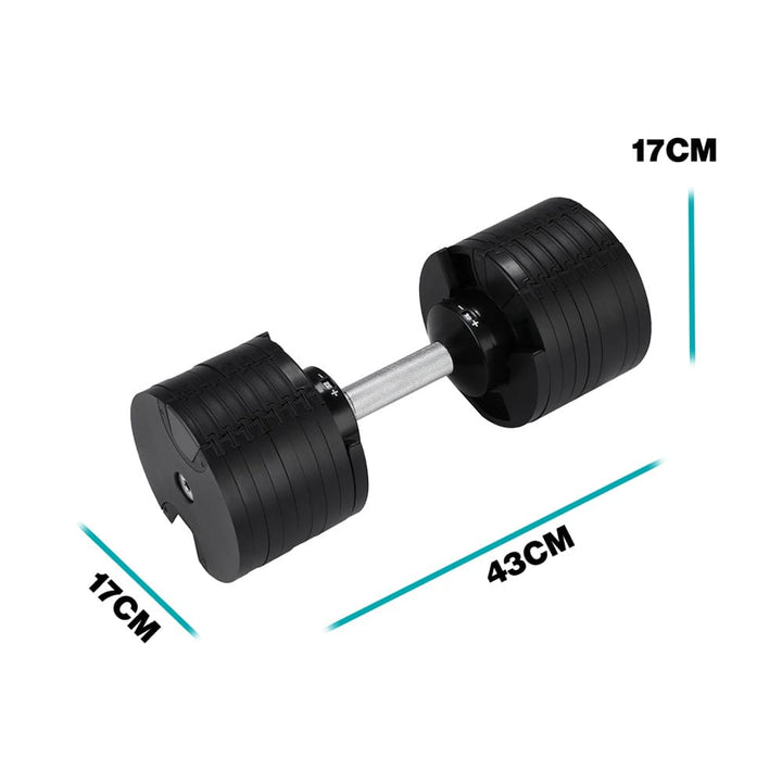 Mancuernas Ajustables 32kg - Dimensiones