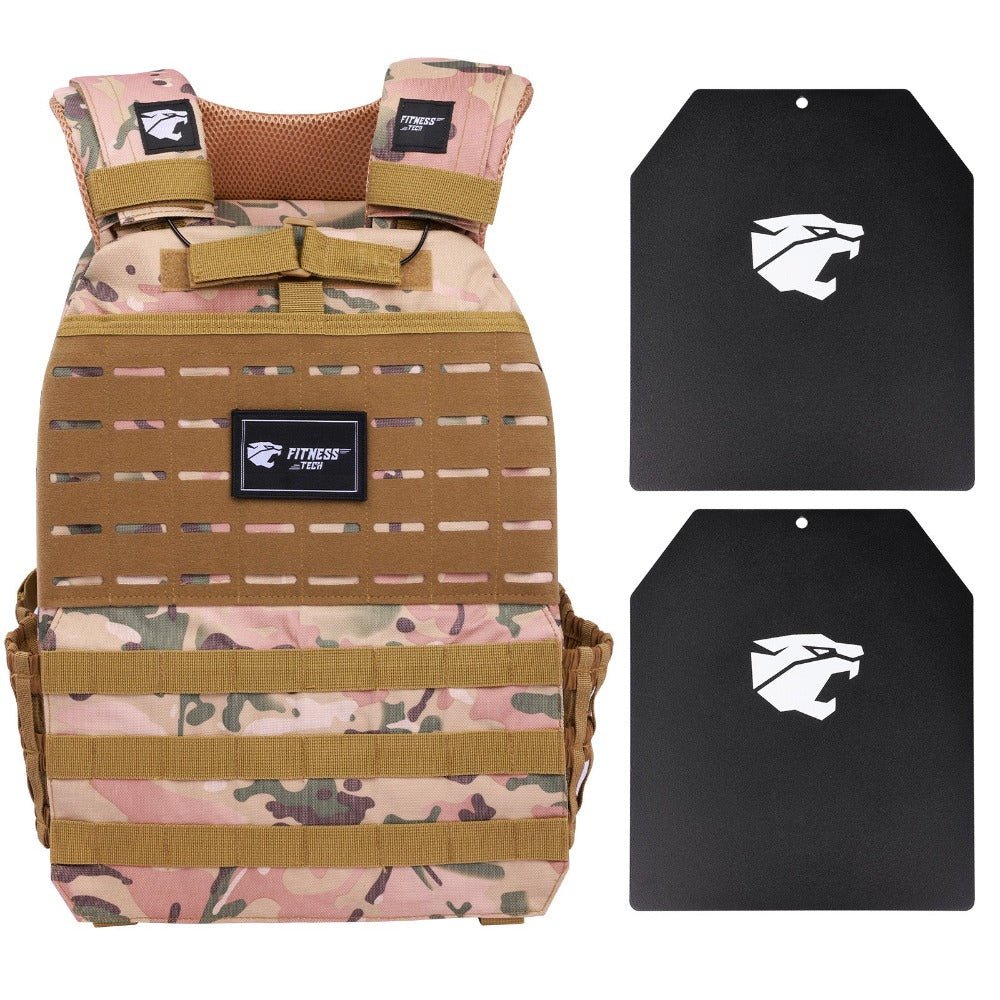 Chaleco Lastrado Peso con 8kg placas incluidas - Fitness Tech