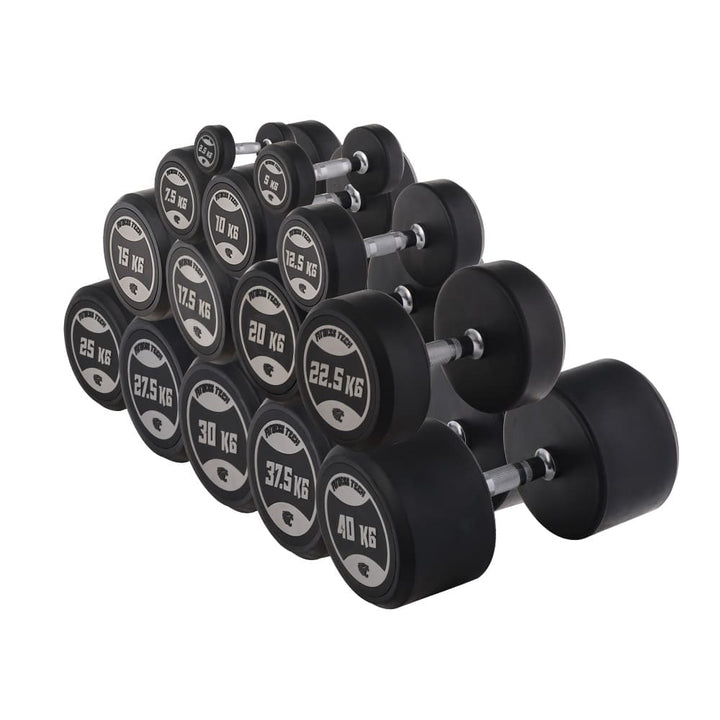 Mancuernas Redondas Uretano 2,5 - 40 kg (2 Unidades)