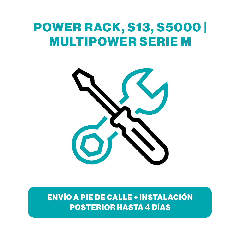 (POWER RACK, S13, S5000 y MULTIPOWER SERIE M) Entrega a pie de calle + instalación posterior hasta 4 días