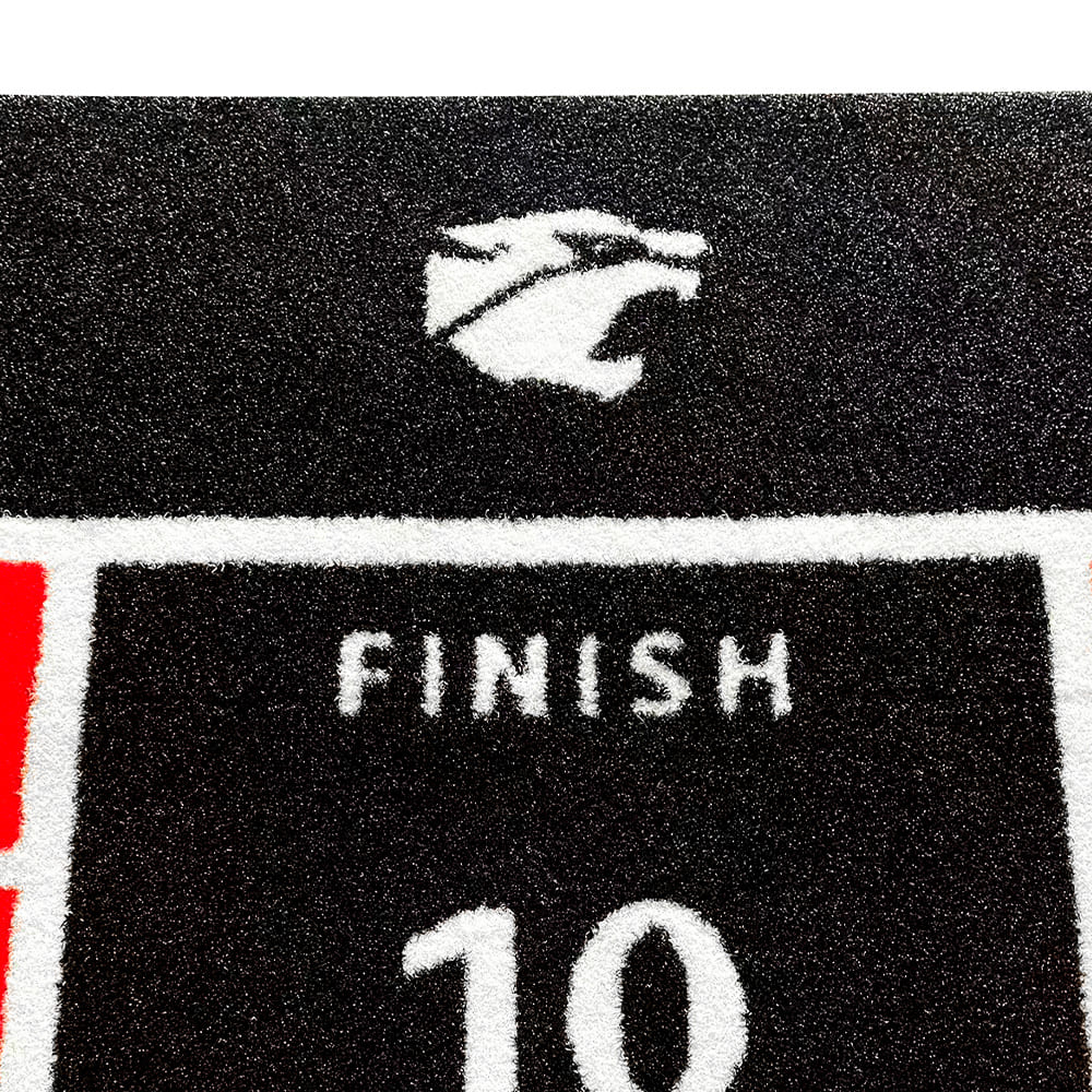 Césped artificial para gimnasio | Pista de sprint - Rojo (Final)