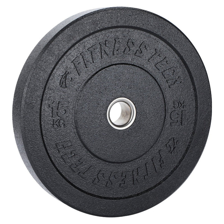 SET DE 150KG Discos Bumper Plate Alta Resistencia Hi Temp Black