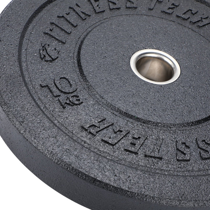 SET DE 150KG Discos Bumper Plate Alta Resistencia Hi Temp Black