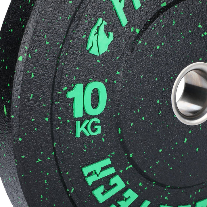 Set 150kg Bumper Plate Alta Resistencia Hi Temp Fleck de 5kg a 25kg