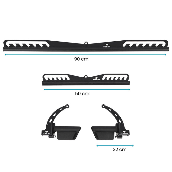 Juego 2 Agarres Poleas ajustables - Fitness Tech