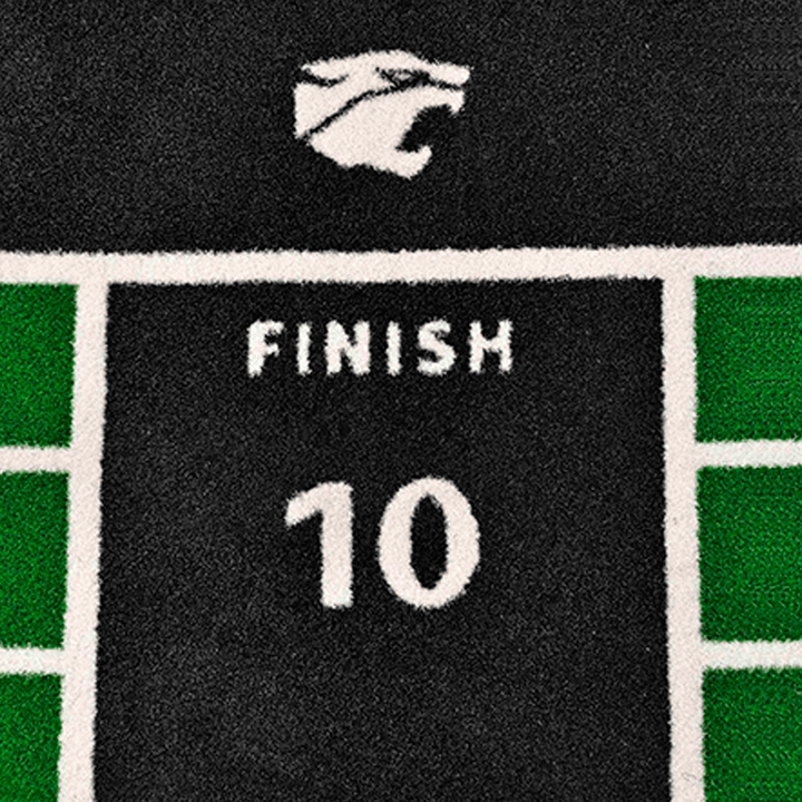 Césped artificial para gimnasio | Pista de sprint - Verde (Final)