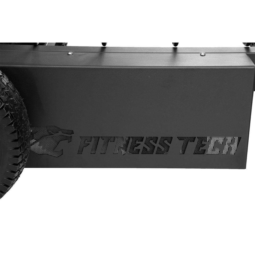 Trineo arrastre con resistencia magnetica y ruedas