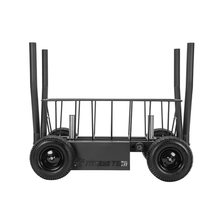 Trineo arrastre con resistencia magnetica y ruedas