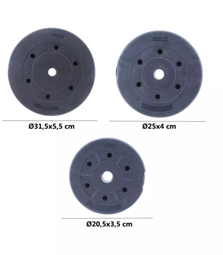 Juego de pesas y barras | Fitness Tech