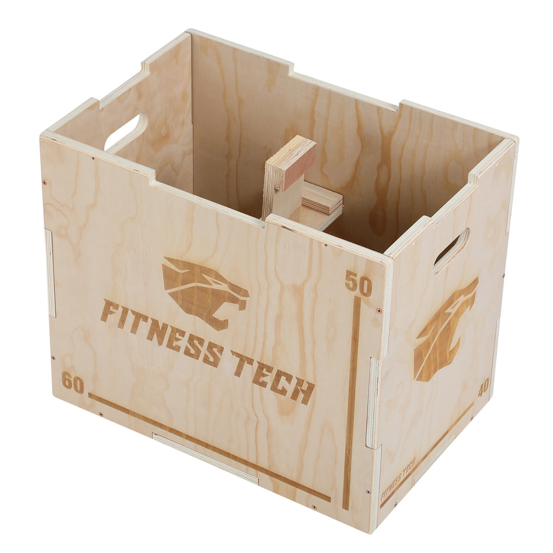 Cajón pliométrico de madera  | Fitness Tech